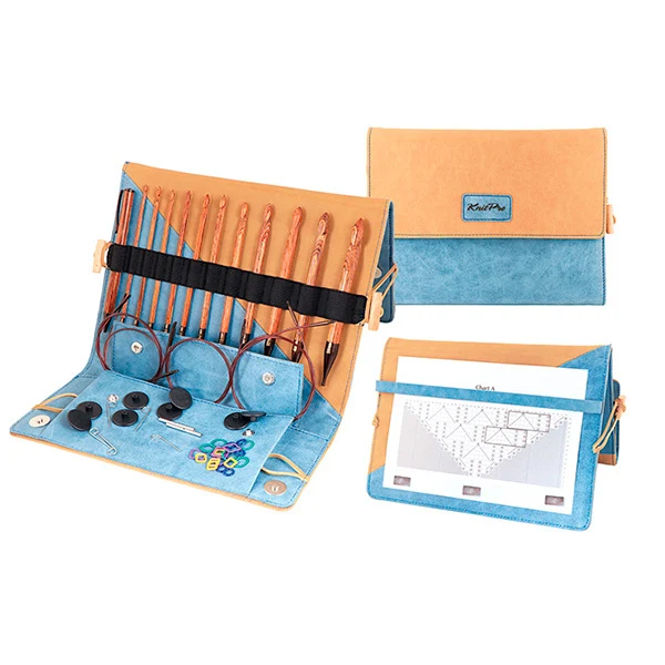 Kit De 17 Crochets Lumineux à Têtes Interchangeables 2.5-14.0 Mm - Avec Compteur De Points Et De Rangs - Charge USB - Étui De Transport - 6